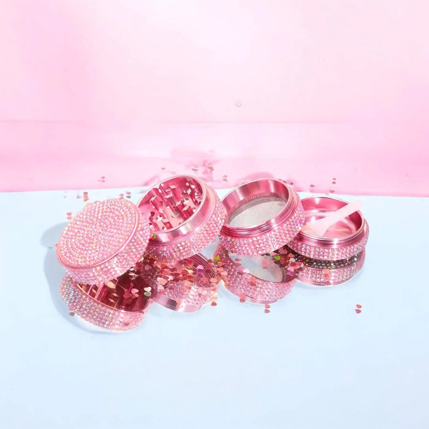 Crystal Pink Herb Grinder