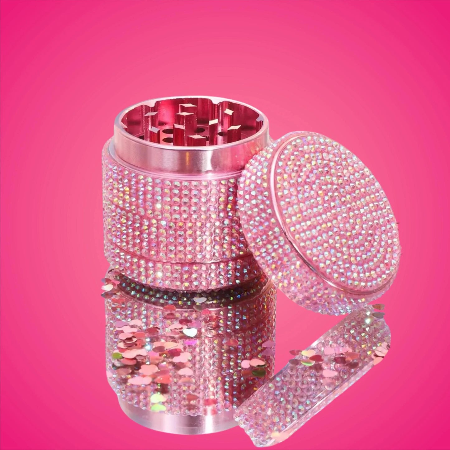 Crystal Pink Herb Grinder