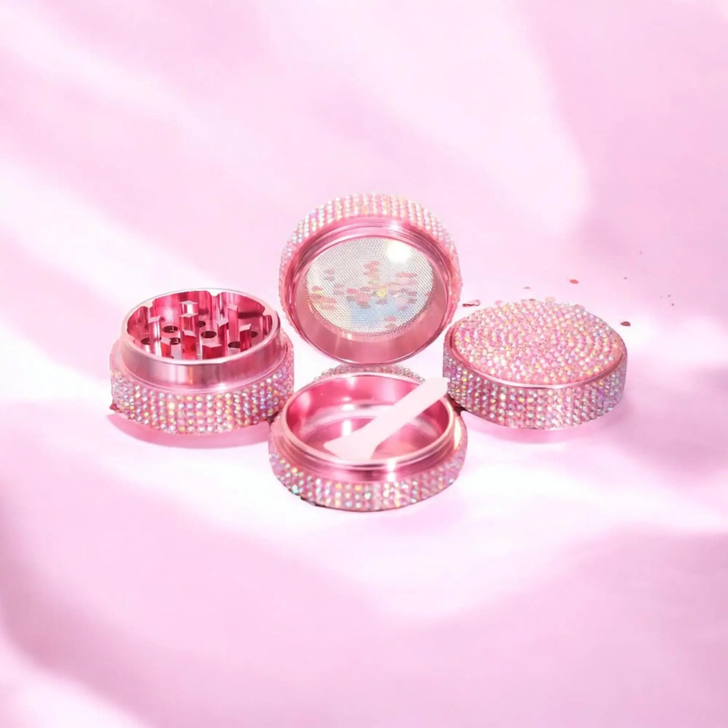 Crystal Pink Herb Grinder