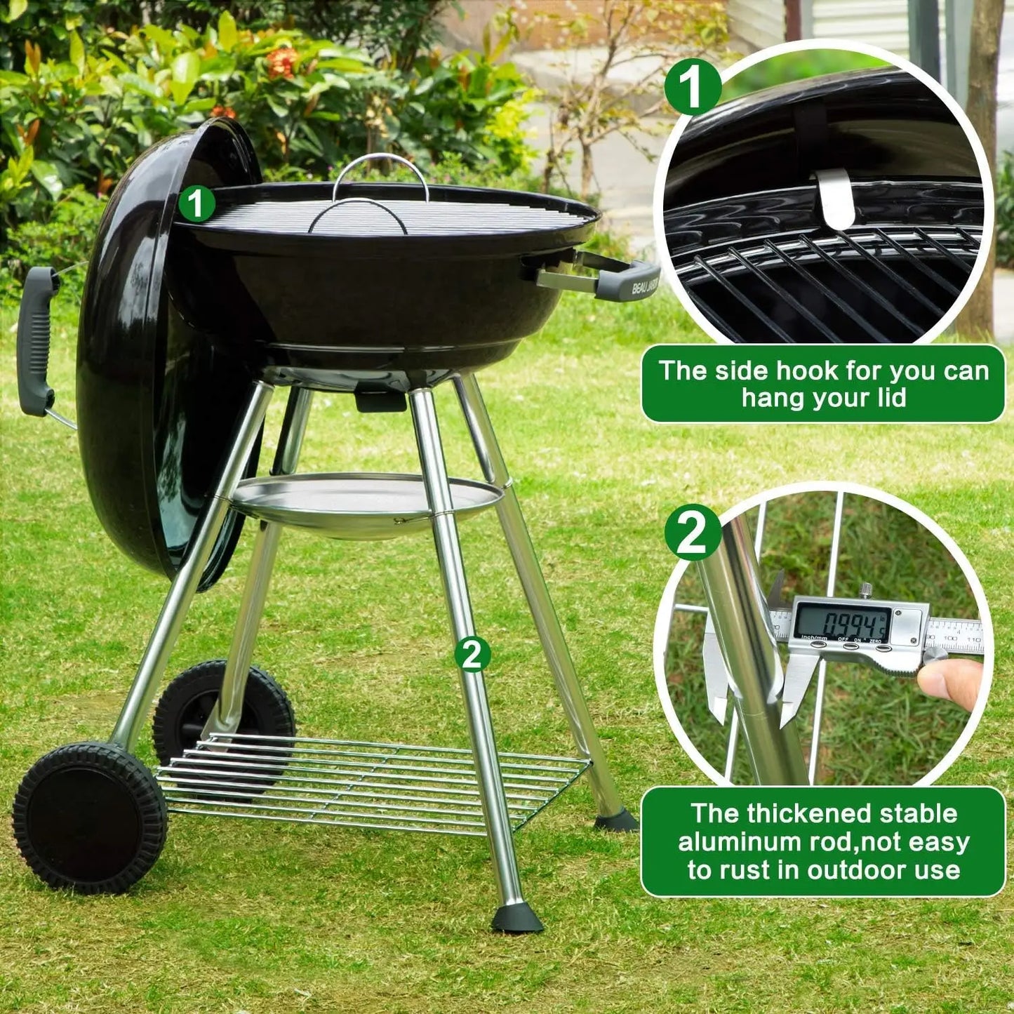 Premium 18 Inch Charcoal Grill