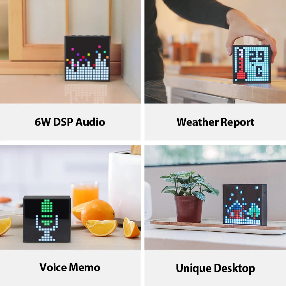 Divoom Timebox Evo Bluetooth Portable Speaker with Clock