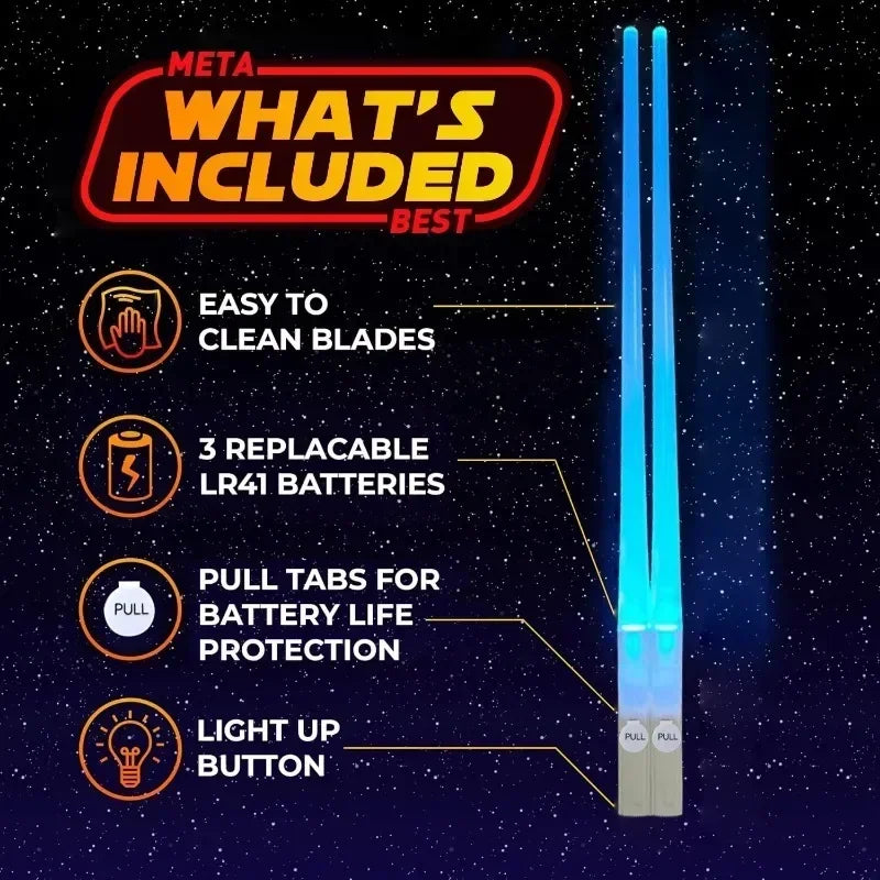 StarWar Reusable LED Lightsaber Chopsticks