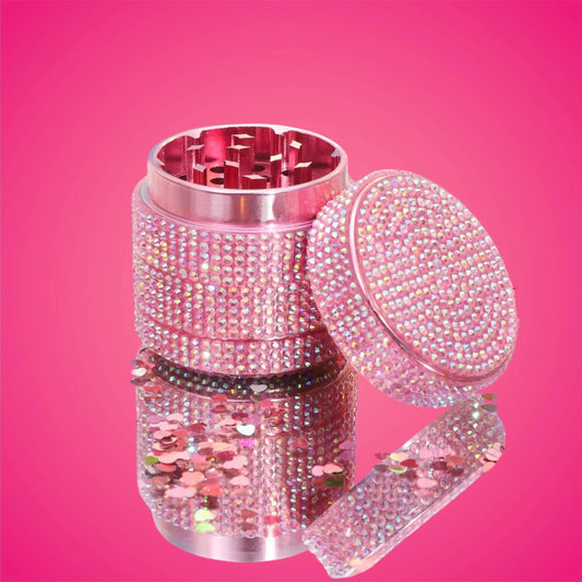 Crystal Pink Herb Grinder