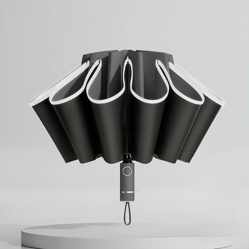 Fully Automatic Reverse Folding Umbrella